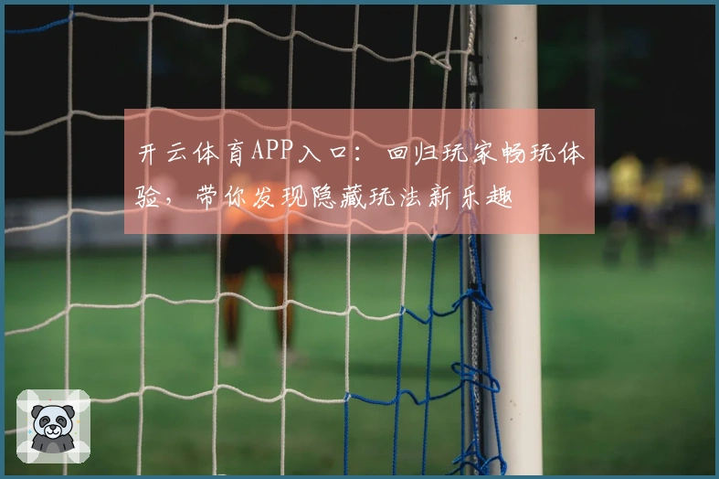 开云体育APP入口：回归玩家畅玩体验，带你发现隐藏玩法新乐趣